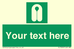 Custom sign safe condition Lifejacket